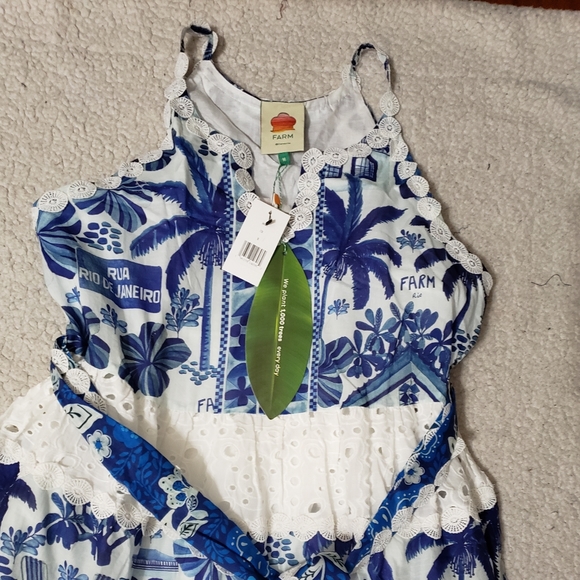 Farm Rio Floral Eyelet Maxi Dress - Picture 10 of 13